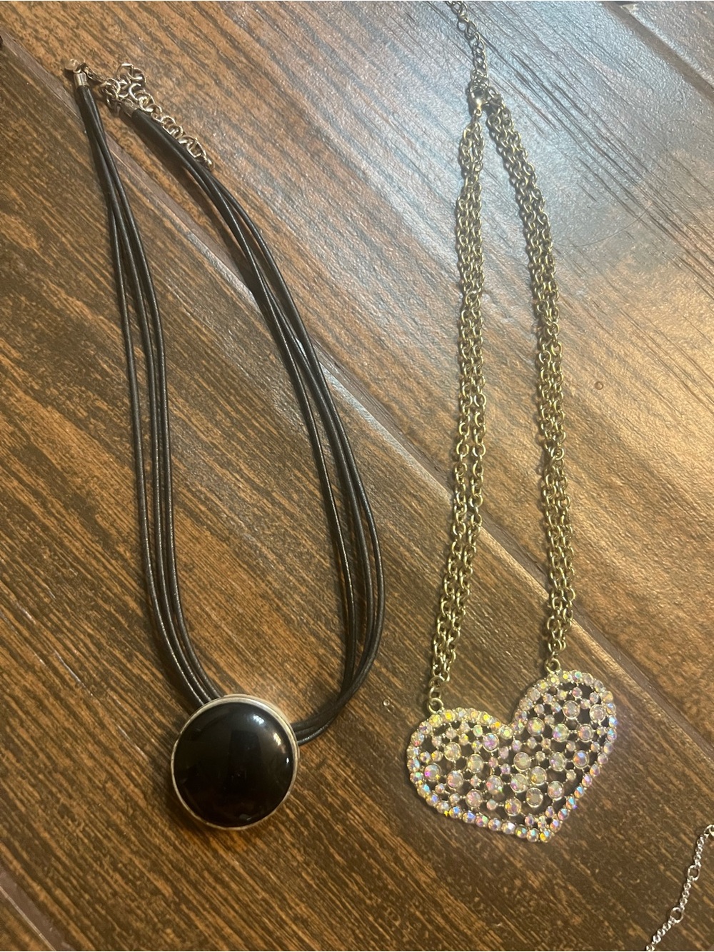 Covington Multi-Necklace Set with Silver Teardrop Pendant and Colorful Accents - Picture 7 of 9